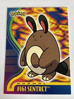 2001 Topps Pokemon Topps Johto Series 1 Non Holo Foil #161 Sentret NM - Image 1