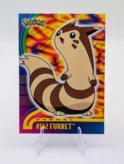 Topps Pokemon Johto Series Blue Logo: Furret #162 - NM - Image 1