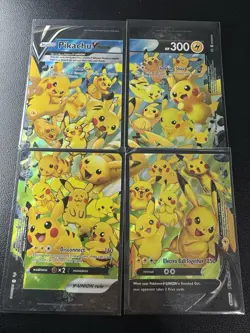 Pokemon Celebrations Pikachu V-UNION Promo Set SWSH139 SWSH140 SWSH141 SWSH142 - Image 1