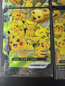 Pokemon Celebrations Pikachu V-UNION Promo Set SWSH139 SWSH140 SWSH141 SWSH142 - Image 4