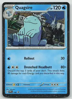 Pokemon Quagsire 156 Scarlet & Violet Promo Promo Holo NM - Image 1