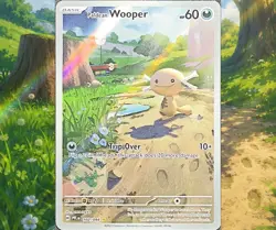 Paldean Wooper 102/094 - Pokemon TCG Me02: Phantasmal Flames Holo - Image 1