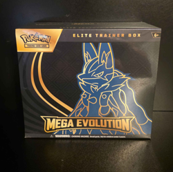 Mega Evolution Elite Trainer Box ETB Lucario Pokemon TCG Factory Sealed - Image 1