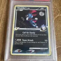 Weavile G Holo PSA 9 Mint Pokemon Platinum 2009 #17 - Image 2