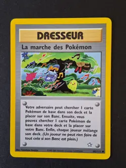 La marche des Pokemon 102/111 Carte Wizards Neo Genesis Edition Francaise - Image 1