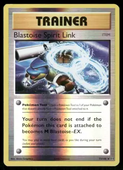 Pokemon Blastoise Spirit Link Evolutions 73/108 Reverse Holo UC LP - Image 1