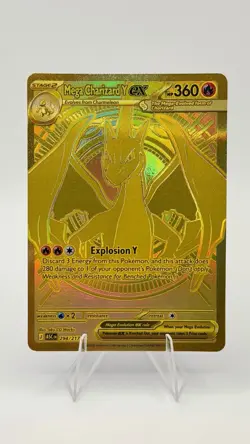 Mega Charizard Y EX 294/217 Gold Hyper Rare Ascended Heroes Pokemon TCG - NM - Image 1