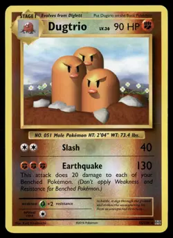 Dugtrio 56/108 Rare Evolutions Pokemon Reverse Holo NM/M - Image 1
