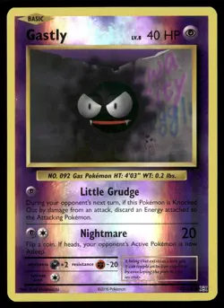 Gastly 47/108 Common Evolutions Pokemon Reverse Holo NM/M - Image 1