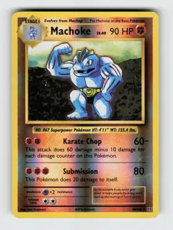 Machoke 58/108 Reverse Holo Uncommon Evolutions Pokemon 2016 Lightly Played - Image 1