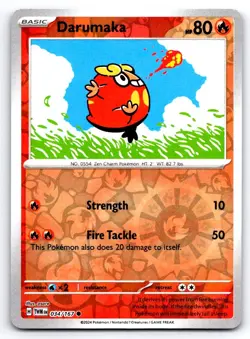 Pokemon Darumaka SV06: Twilight Masquerade TWM Reverse Holo 034/167 NM Common os - Image 1