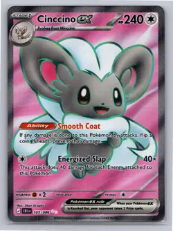 Cinccino ex 105/086 Ultra Rare Chaos Rising Pokemon Holo Near Mint - Image 1