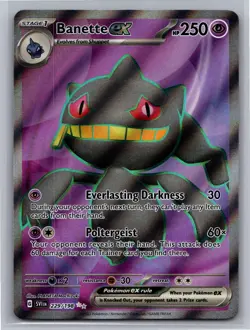 Banette ex 229/198 Ultra Rare Scarlet & Violet Pokemon Holo Near Mint - Image 1