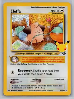 Cleffa 20/111 Celebrations: Classic Collection Pokemon Holo NM - Image 1