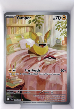 Yamper 099/094 Me02: Phantasmal Flames Illustration Rare Holo Eng Pokemon TCG NM - Image 1