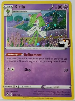 Fart Swirl 🌀 Kirlia 068/195 Cosmos Holo Heavily Bleed Error Rare Pokemon TCG ✨ - Image 2
