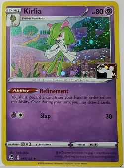Fart Swirl 🌀 Kirlia 068/195 Cosmos Holo Heavily Bleed Error Rare Pokemon TCG ✨ - Image 3