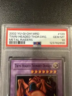 2002 Yu-Gi-Oh! MRD- Twin Head Metal Raiders #120 PSA 10 - Image 2