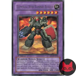 Yugioh Elemental HERO Rampart Blaster DP1-EN012 Rare 1st Edition NM - Image 1