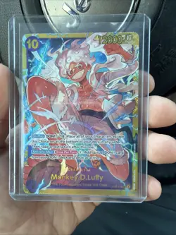 One Piece CCG Monkey.D.Luffy Secret Rare Card OP05-119 OG English, NM Condition - Image 1