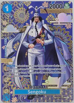 Sengoku OP07-046 Rare The Azure Sea's Seven One Piece Foil NM - Image 1