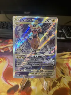 Pokemon TCG Zeraora VSTAR Holo Ultra Rare Card Crown Zenith: Galarian Gallery - Image 1
