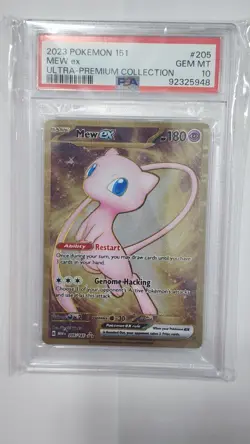 2023 Pokemon Mew EX GOLD METAL 205/165 Scarlet & Violet 151 Promo Card PSA 10 - Image 4