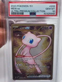 2023 Pokemon Mew EX GOLD METAL 205/165 Scarlet & Violet 151 Promo Card PSA 10 - Image 5