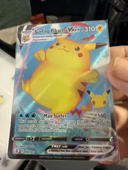 HOLO Surfing Pikachu VMAX 009/025 NM / M - Pokemon 25th Celebrations Card R105 - Image 1