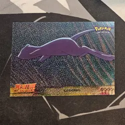 SILVER FOIL Legends Black Logo Topps The First Movie Mewtwo LP Pokemon Card Mew - Image 1