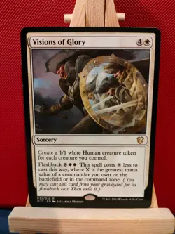 Visions of Glory - Innistrad: Midnight Hunt Commander - LP/NM - Rare - MTG - Image 1
