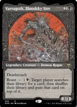 Varragoth, Bloodsky Sire (Showcase) 309 Rare Kaldheim Magic: The Gathering NM - Image 1