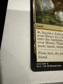 Wizards of the Coast MTG Fabled Passage ELD Rare 244 Land Regular English - Image 2