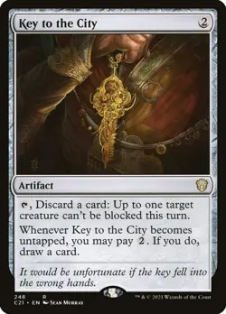 MTG - Key to the City - Commander 2021 - X1 - (LP) - - Image 1