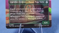 Michelangelo, Mutant BFF Foil (Borderless) TMNT TMT 198 Mtg NM 🔮 6* - Image 4