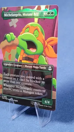Michelangelo, Mutant BFF Foil (Borderless) TMNT TMT 198 Mtg NM 🔮 6* - Image 5