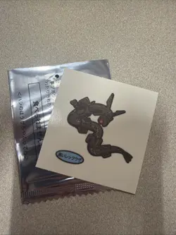 【NM】Black Rayquaza Pokemon Pan Deco chara Sticker Japanese - Image 2