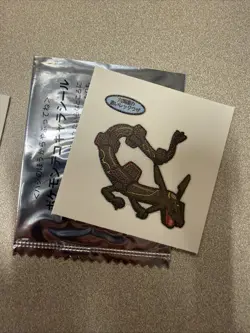 【NM】Black Rayquaza Pokemon Pan Deco chara Sticker Japanese - Image 3