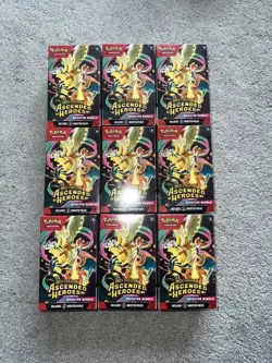 Pokemon TCG Mega Evolution Ascended Heroes Booster Bundle 6 Packs Sealed X9 - Image 1