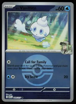 N's Vanillite (Poke Ball) 049/217 Common Ascended Heroes Pokemon Reverse Holo NM - Image 1