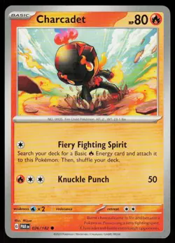 Charcadet 026/182 Common Paradox Rift Pokemon Near Mint - Image 1