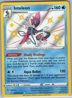 Inteleon SV027/SV122 Shining Fates: Shiny Vault - Pokemon Card - NM - Image 1