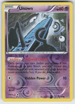 Unown Reverse Holo Common XY - Ancient Origins 30/98 Pokemon - Image 1