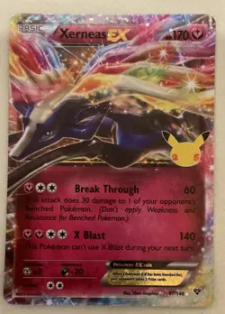 Pokemon TCG Xerneas EX XY 97/146 Rare Full Art Holo (EN) 2014 - Image 1
