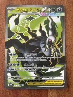 Pokemon TCG Mega Darkrai ex 101/084 Me05: Pitch Black Ultra Rare Holo NM - Image 1