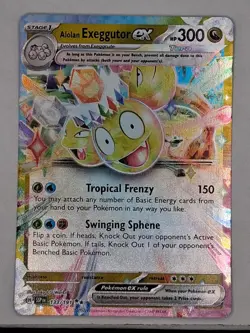Pokemon TCG - Alolan Exeggutor ex - Double Rare 133/191 - Surging Sparks - Image 1