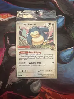 Pokemon TCG Hop's Snorlax 117/159 GameStop Cosmos Holo Promo Sealed - Image 1