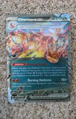 Jumbo Lenticular Charizard ex 054/091 Box Exclusive Promo Pokemon - NEW - Image 1