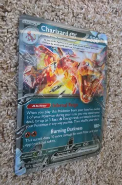 Jumbo Lenticular Charizard ex 054/091 Box Exclusive Promo Pokemon - NEW - Image 2