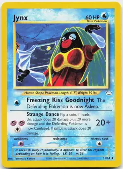 Jynx 31/64 Uncommon Neo Revelation Pokemon Unlimited Lightly Played - Image 1